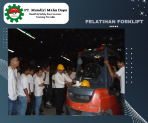 pelatihan alat angkut forklift