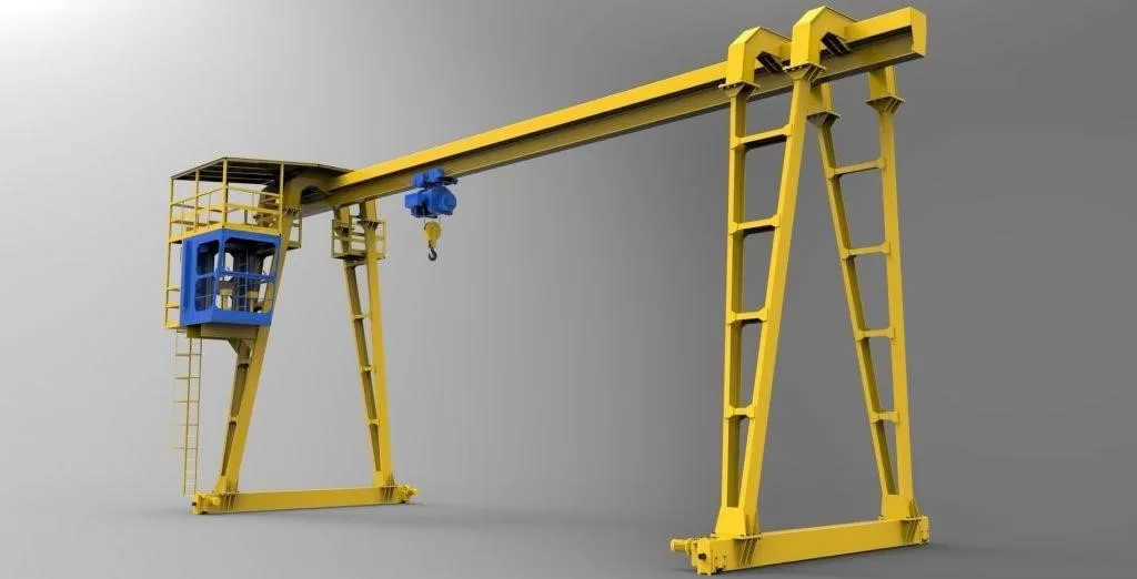 gambar gantry crane tetap