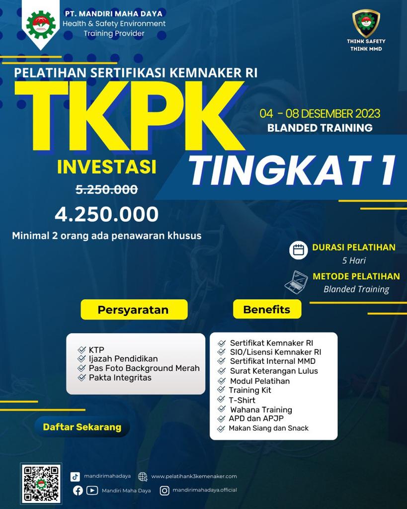 banner pelatihan tkbt tingkat 1 terbaru