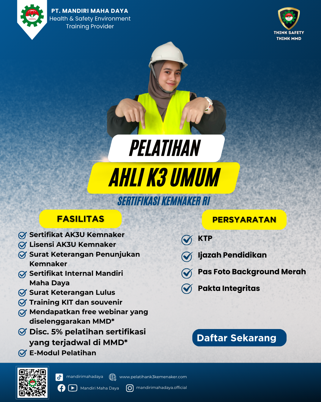 flyer pelatihan ak3u paling baru desember