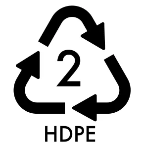 7 Jenis Logo Daur Ulang Ini Harus Kamu Ketahui! 2 gambar logo daur ulang HDPE 2