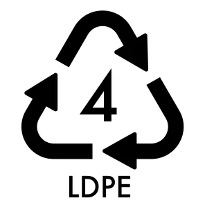 7 Jenis Logo Daur Ulang Ini Harus Kamu Ketahui! 4 gambar logo daur ulang LDPE 4