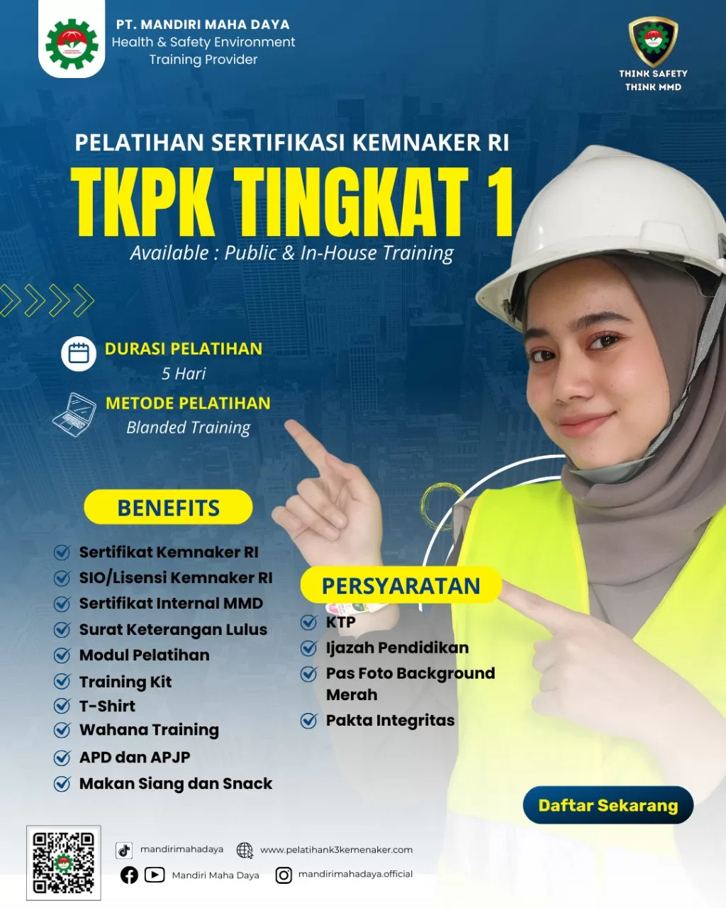 flyer pelatihan tkpk tingkat 1 paling baru 2024