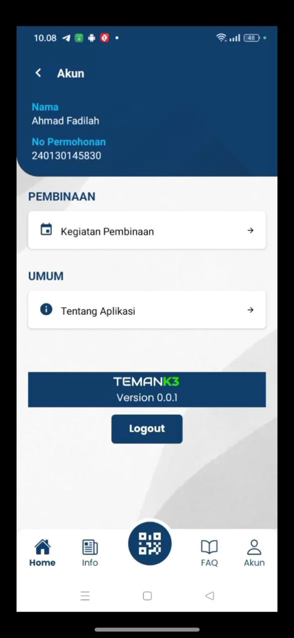 cara melakukan absensi di aplikasi temank3 langkah 5