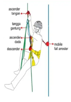 teknik turun menggunakan descenders