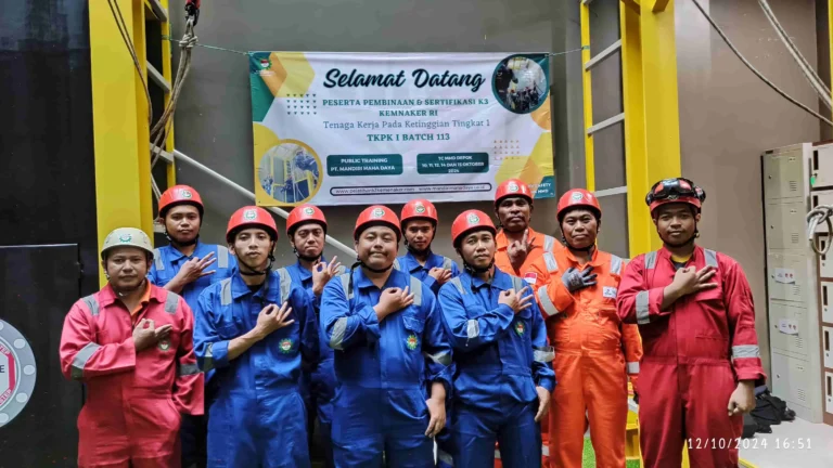 foto bersama pelatihan tkpk atch 113 Oktober 2024