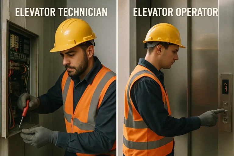 Perbedaan Teknisi dan Operator Elevator
