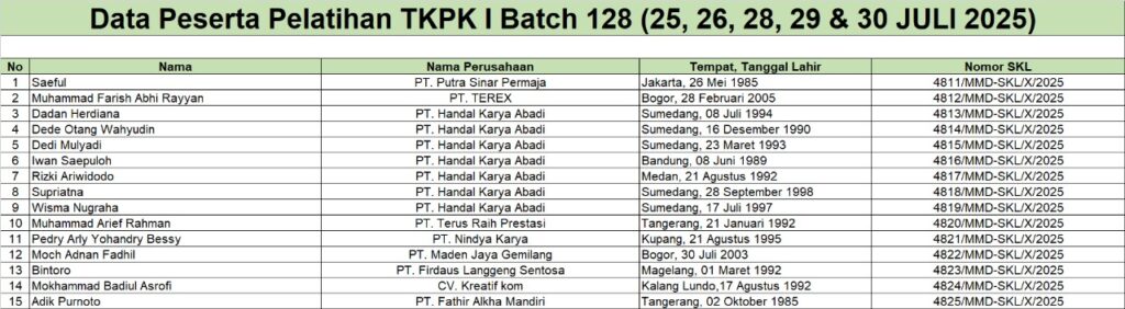 SKL TKPK 1 B 128