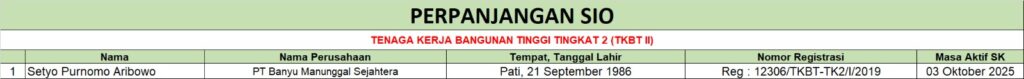 perpanjangan SIO TKBT 2 030725