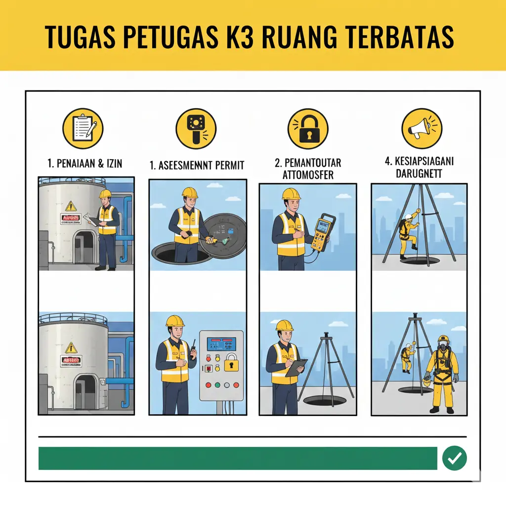 Tugas Petugas K3 Ruang Terbatas