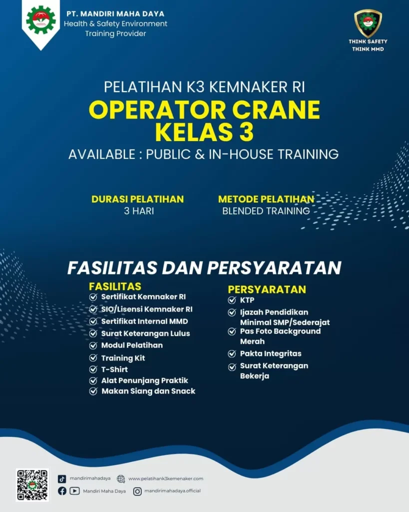 pelatihan operator crane