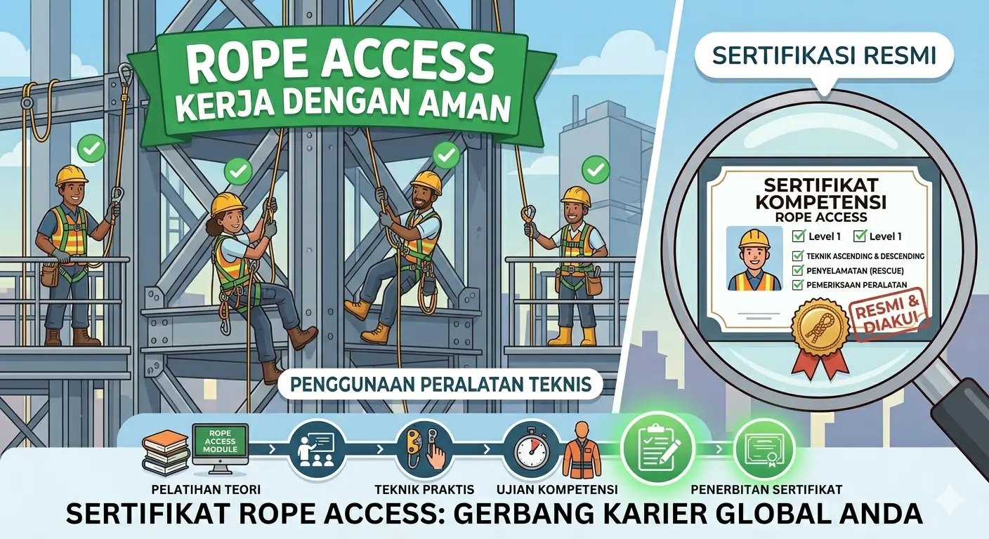 Certificate Rope Access: Syarat dan Cara Mendapatkan 1 Certificate Rope Access