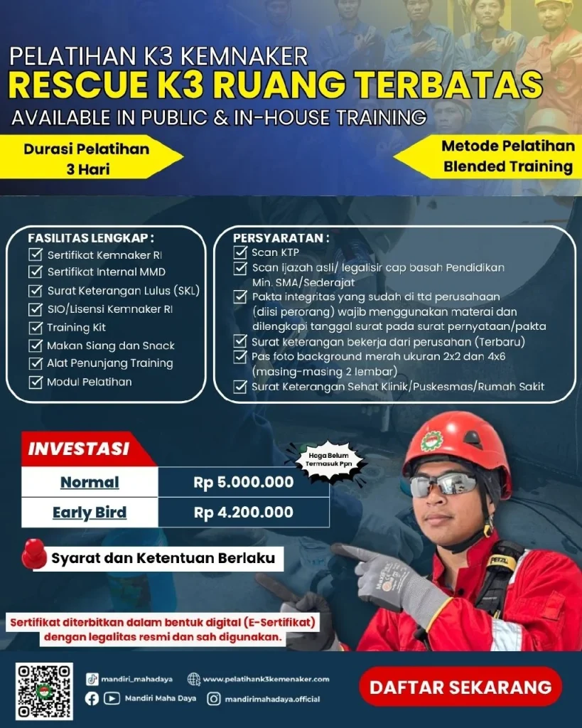 Pelatihan Rescue Ruang Terbatas