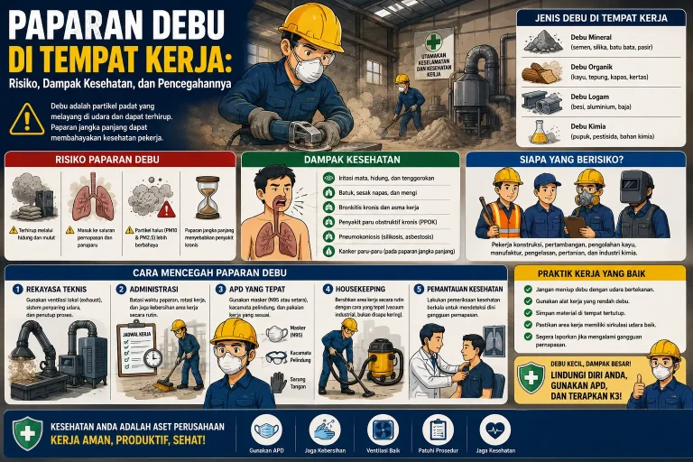 Paparan Debu di Tempat Kerja: Risiko, Dampak Kesehatan, dan Pencegahannya 3 Paparan Debu