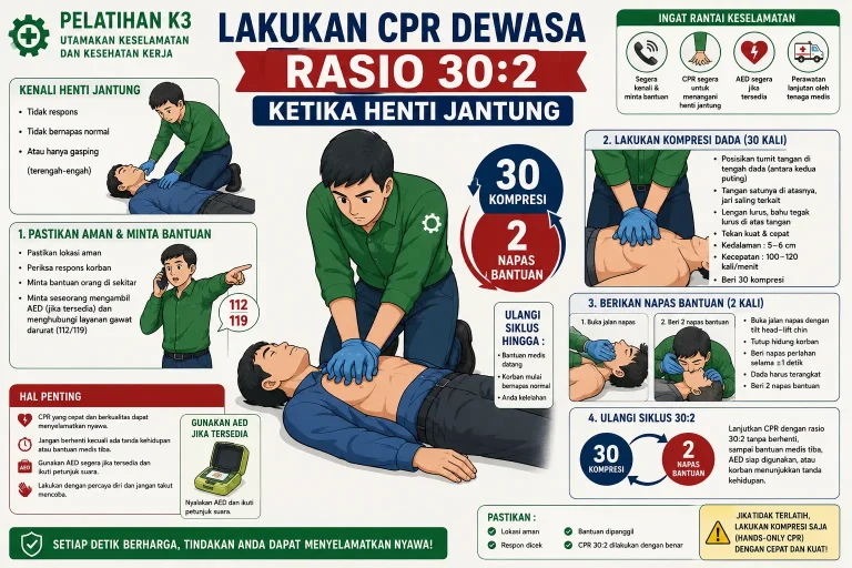 Lakukan CPR Dewasa Rasio 30:2 Ketika Henti Jantung 26 CPR