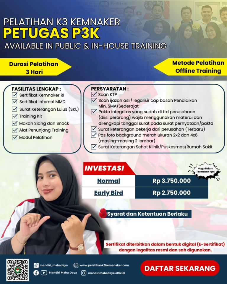 Pelatihan Petugas P3K Kemnaker