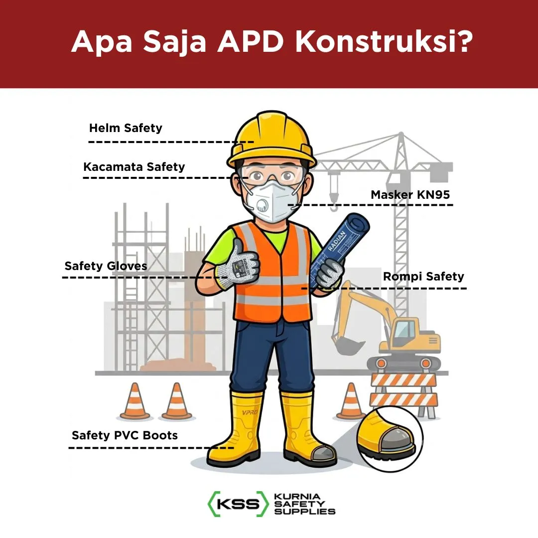 6 Jenis APD Untuk Pekerjaan Konstruksi 1 apa saja apd konstruksi